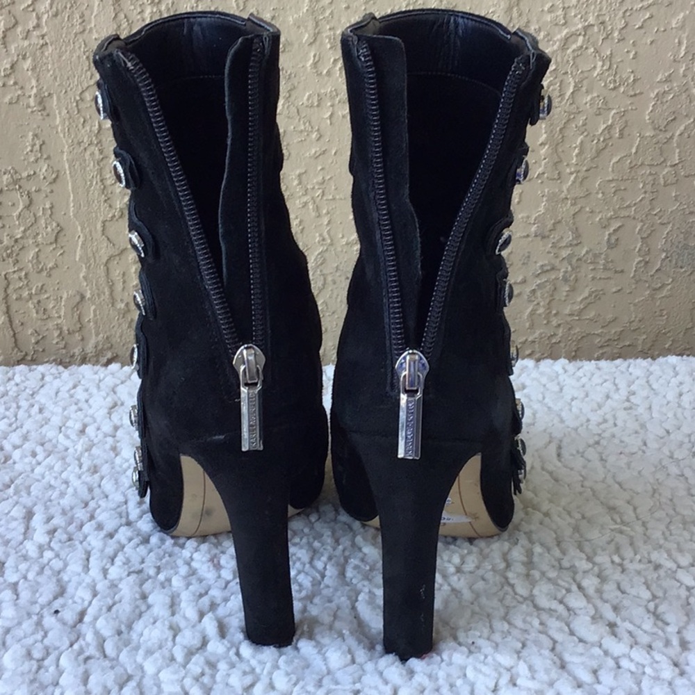 Elegant Black Women's Ankle Boots - Picture 5 of 7